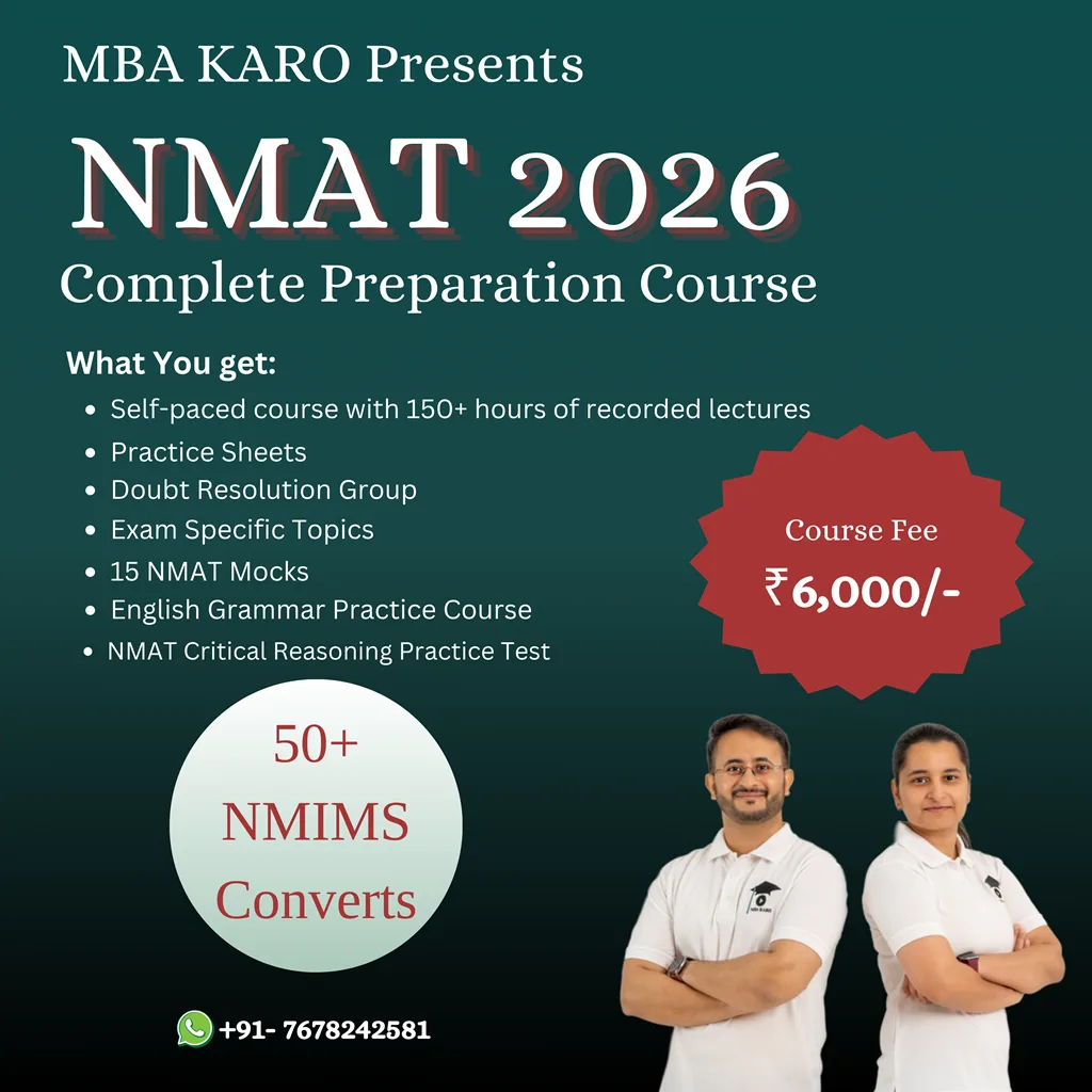 NMAT Course MBA KARO
