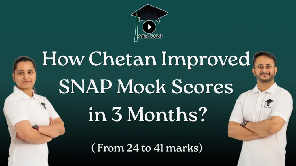 Improved SNAP Mock Scores in 3 Months