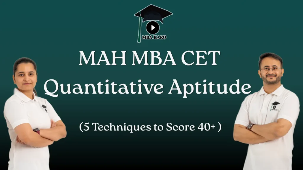 MAH MBA CET Quantitative Aptitude MBA KARO