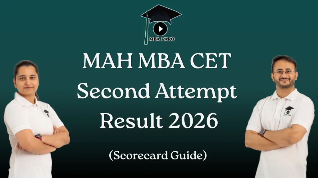 MAH MBA CET Second Attempt Result 2026 MBA KARO