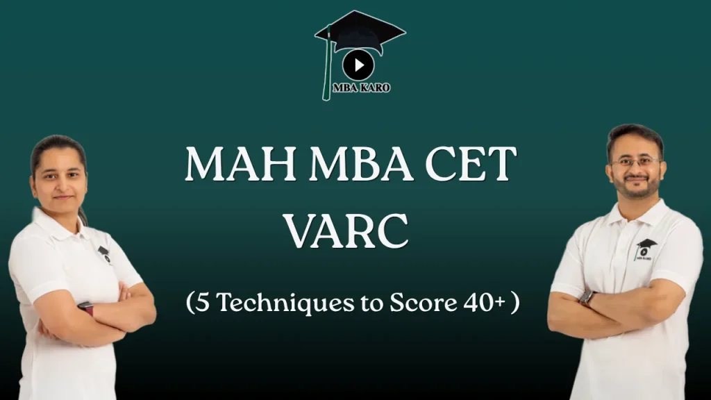 MAH MBA CET VARC MBA KARO