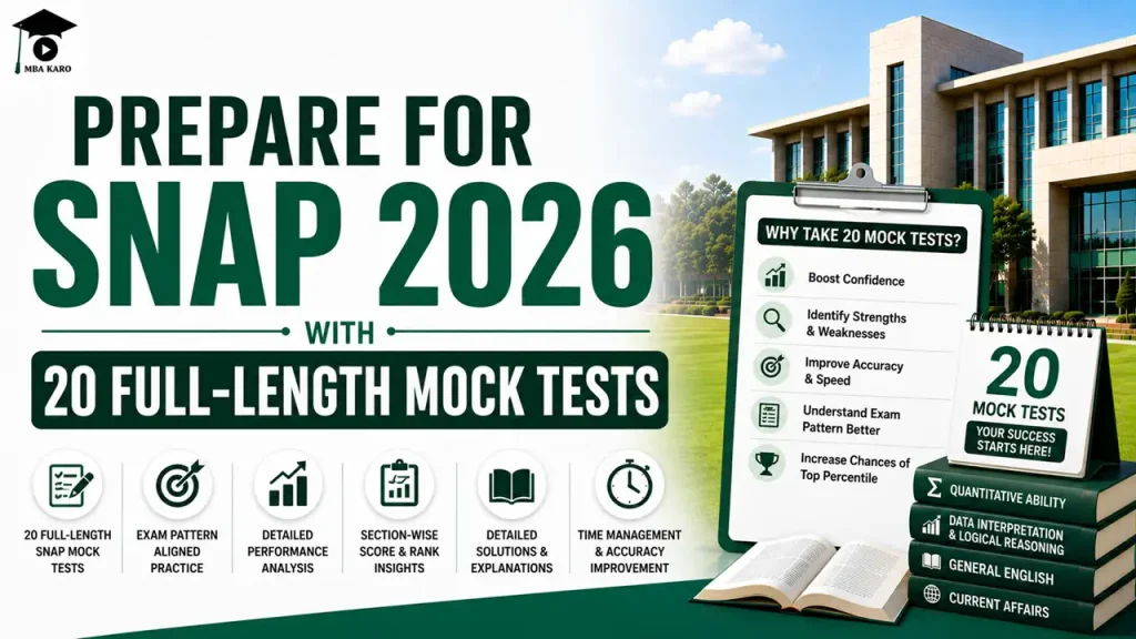 SNAP 2026 Mock Tests MBA KARO