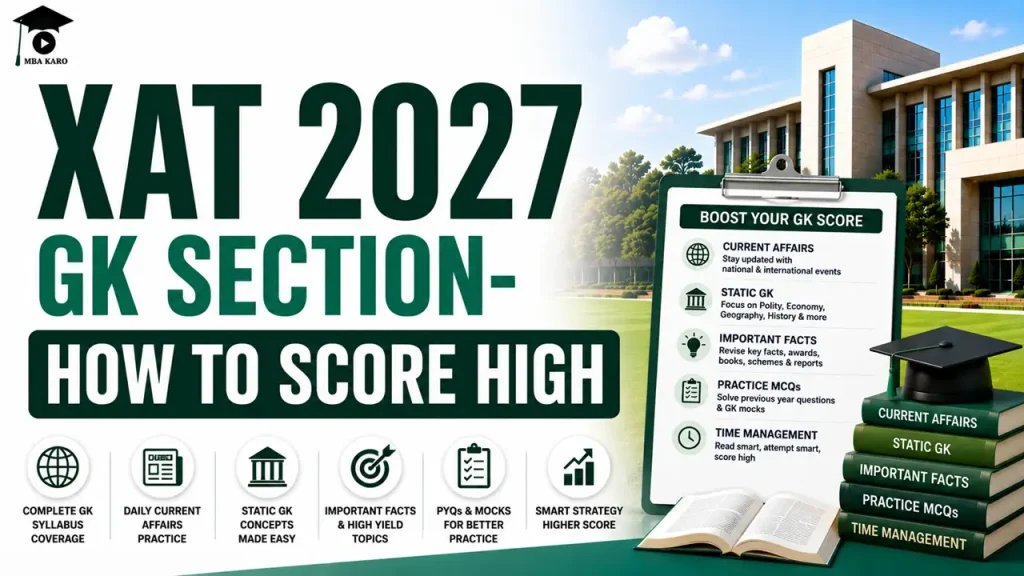 XAT 2027 GK Section MBA KARO
