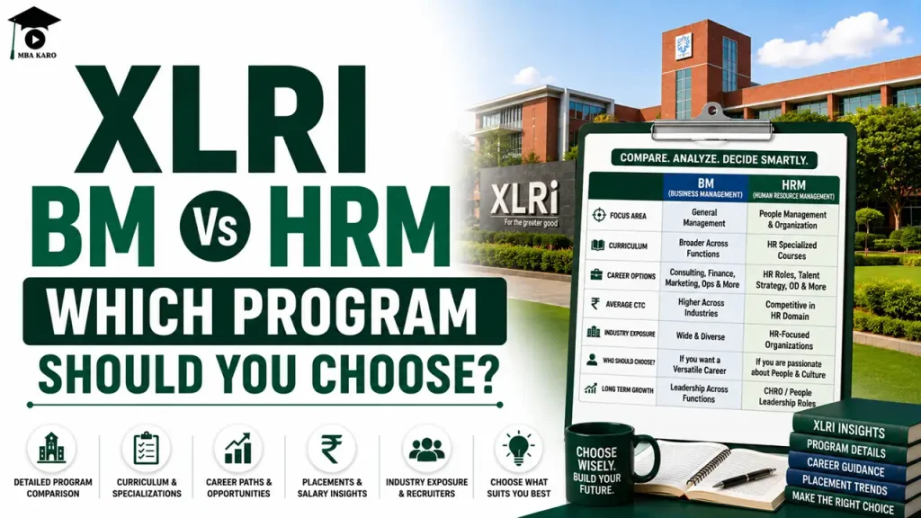 XLRI BM vs HRM MBA KARO