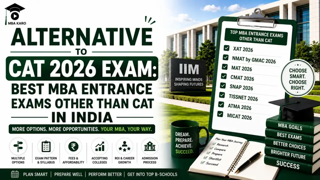 Alternatives to CAT Exam 2026 MBA KARO
