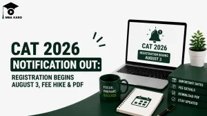 CAT Exam 2026 Notification MBA KARO