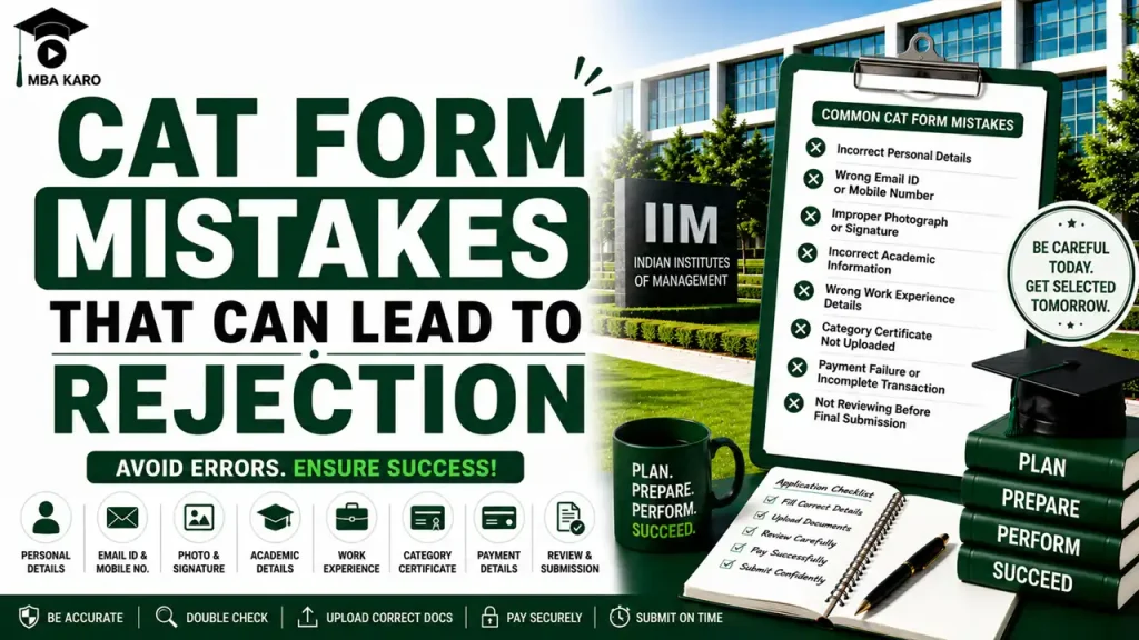 CAT Form Mistakes to Avoid MBA KARO
