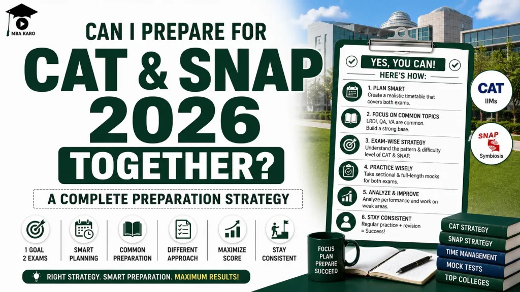 CAT and SNAP 2026 Preparation Together MBA KARO