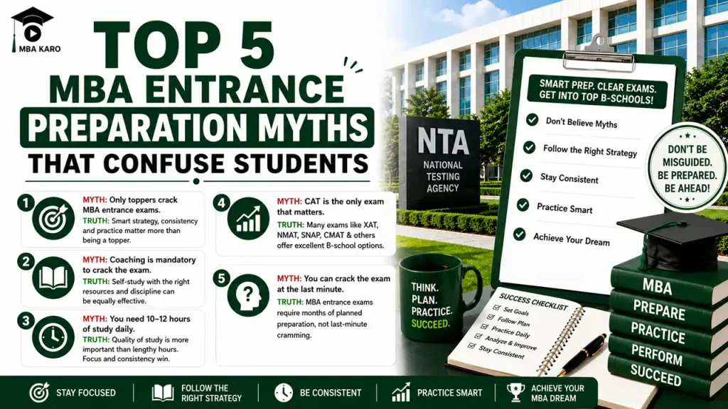 MBA Entrance Preparation Myths MBA KARO