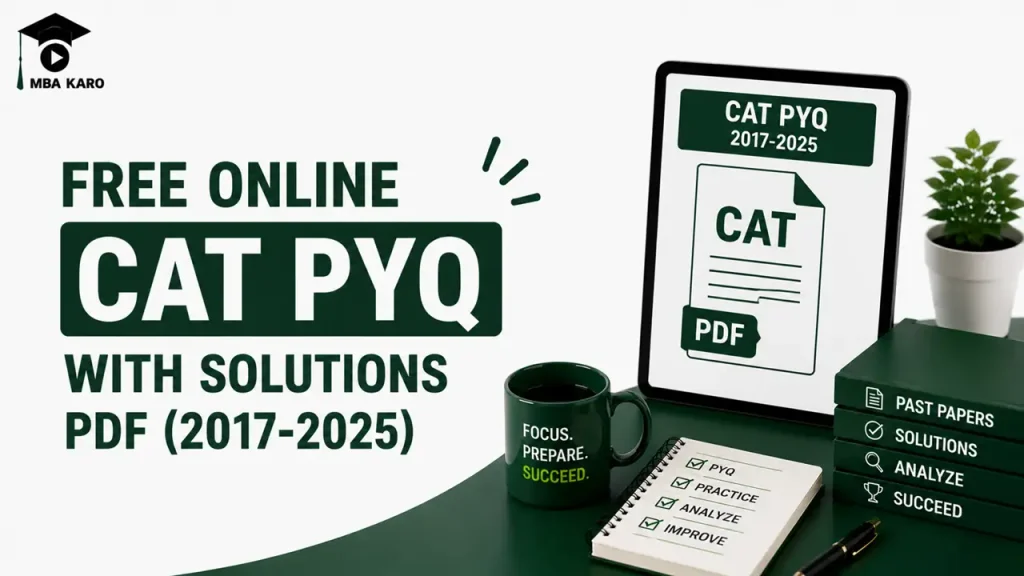 Online CAT PYQ with Solutions PDF MBA KARO