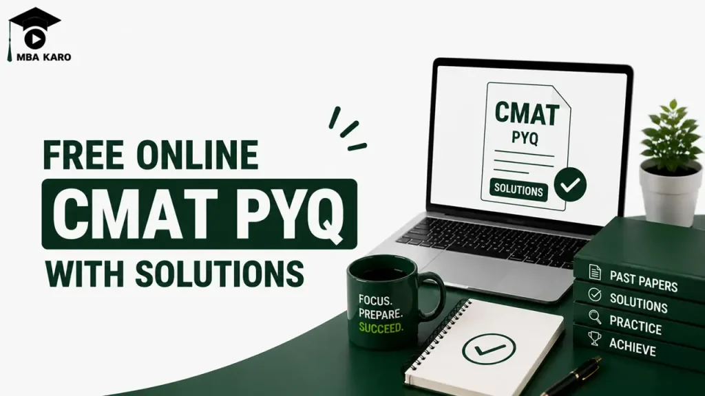 Online CMAT PYQ with Solutions MBA KARO