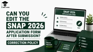 SNAP 2026 Application Form Correction MBA KARO