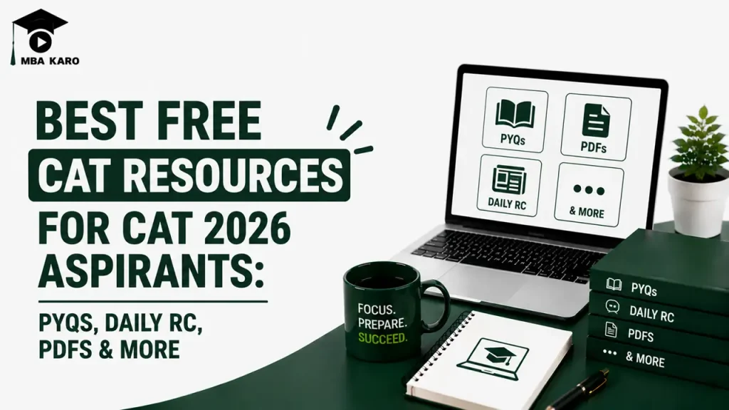 Best Free CAT Resources 2026 MBA KARO