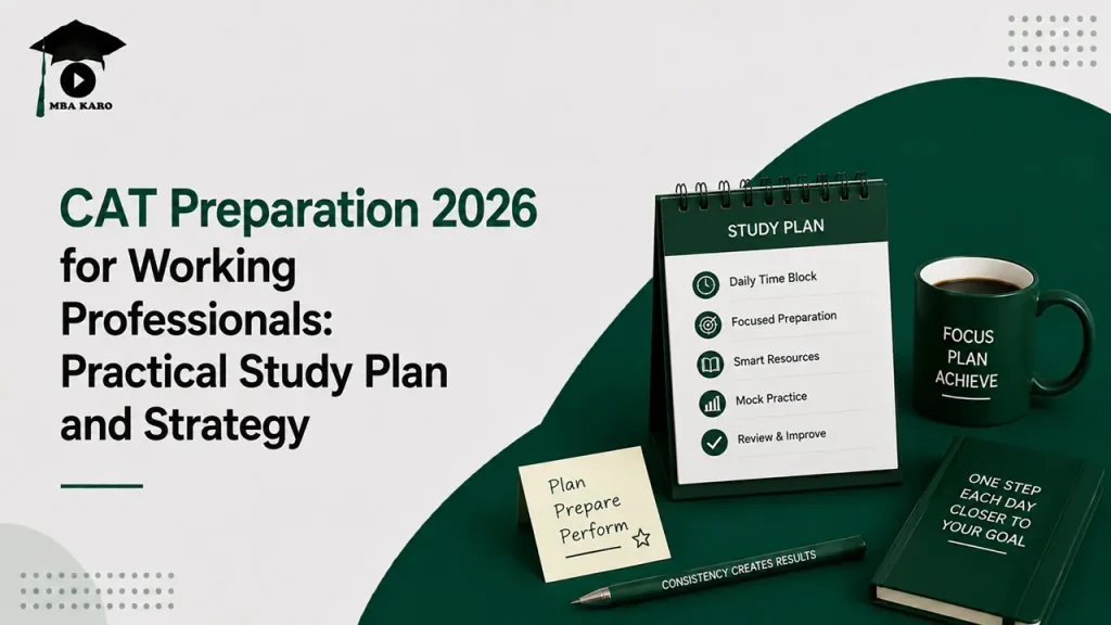 CAT 2026 Preparation for Working Professionals MBA KARO