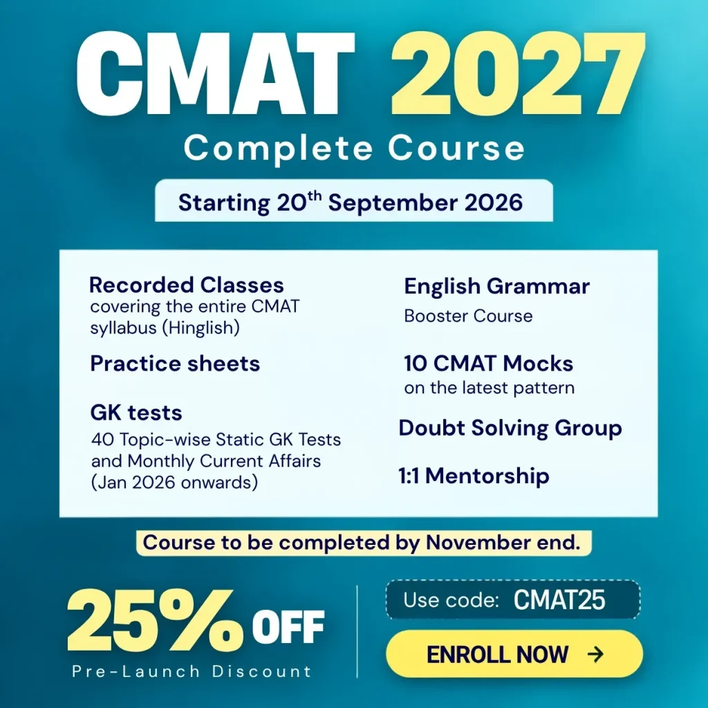 CMAT 2027 Course MBA Karo
