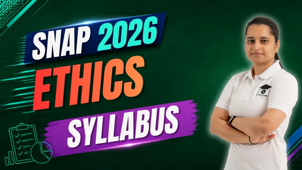 Ethics Syllabus SNAP 2026 MBA KARO