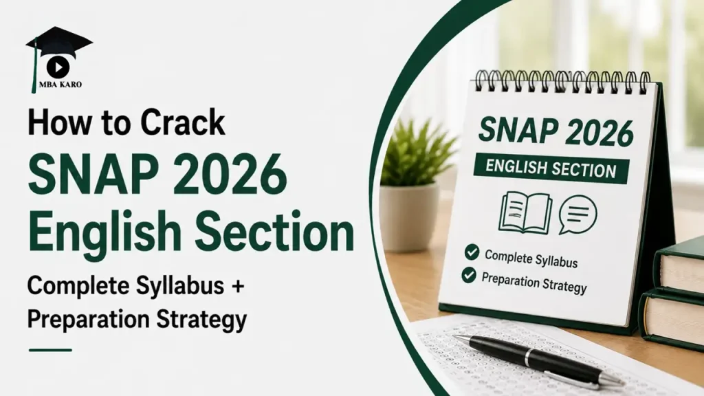 How to Crack SNAP 2026 English Section MBA KARO