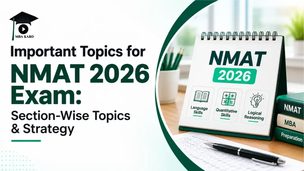 Important Topics for NMAT 2026 MBA KARO