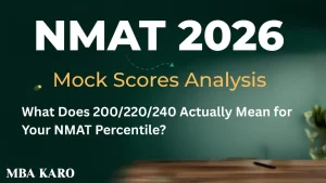 NMAT 2026 Mock Score Analysis MBA KARO