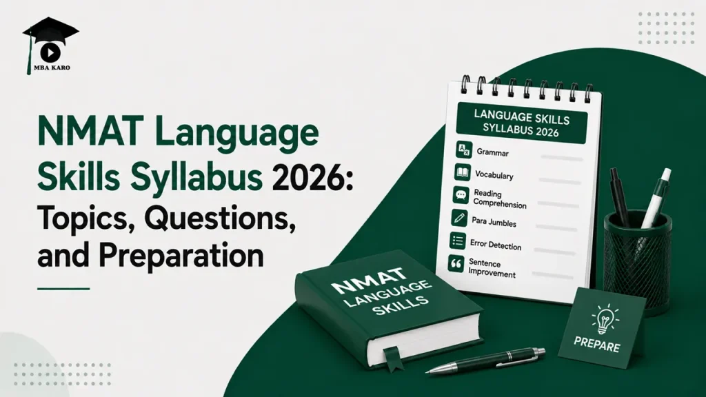 NMAT Language Skills Syllabus 2026 MBA KARO