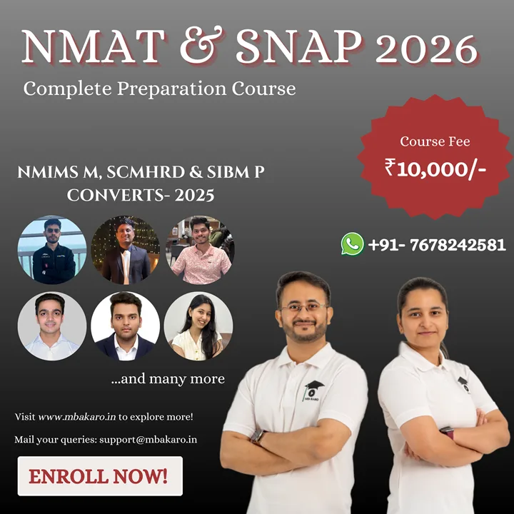 NMAT and SNAP 2026 MBA KARO