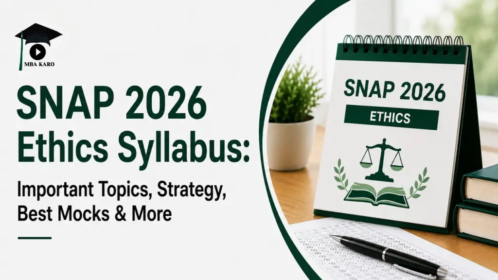SNAP 2026 Ethics Syllabus MBA KARO