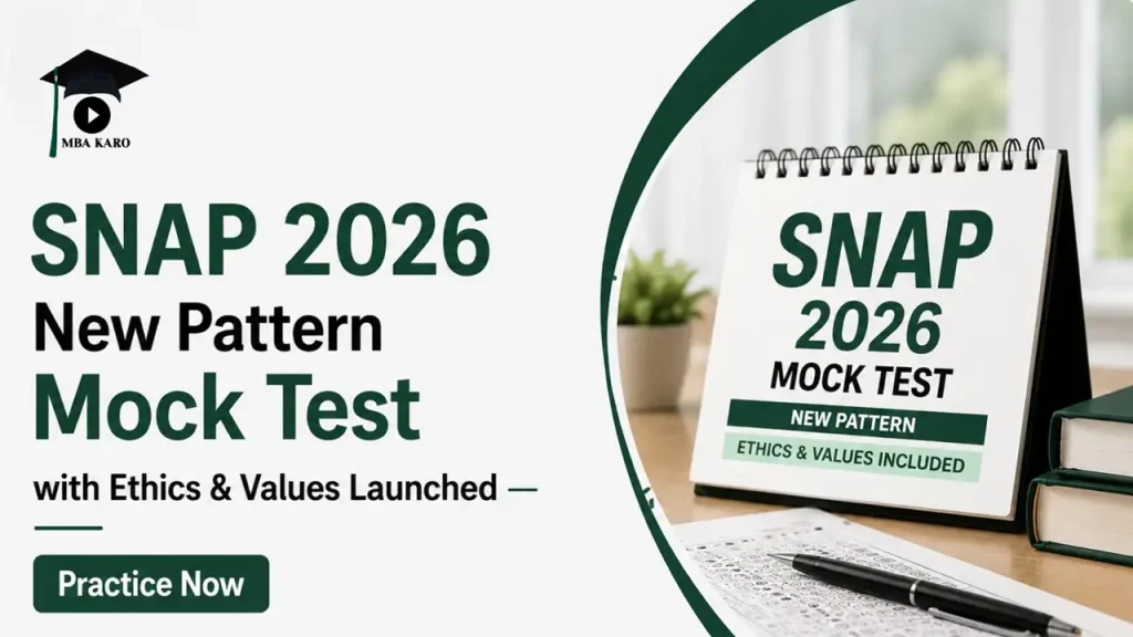 SNAP 2026 New Pattern Mock Test MBA KARO