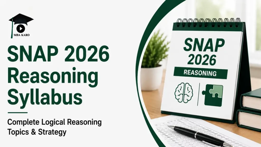 SNAP 2026 Reasoning Syllabus MBA KARO