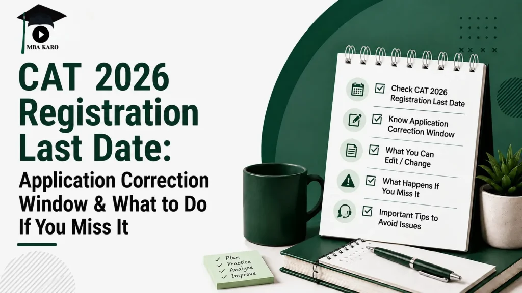 CAT 2026 Registration Last Date MBA KARO