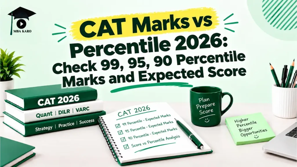 CAT Marks vs Percentile 2026 MBA KARO