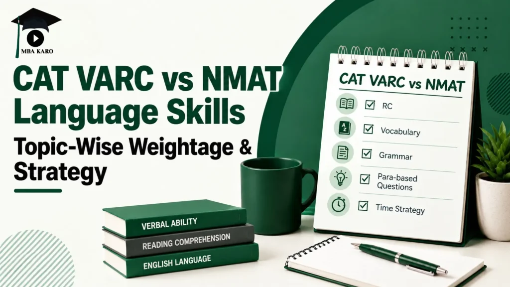 CAT VARC vs NMAT Language Skills MBA KARO