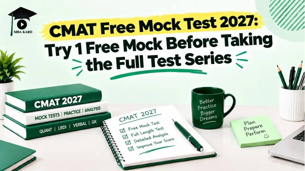CMAT Free Mock Test 2027 MBA KARO