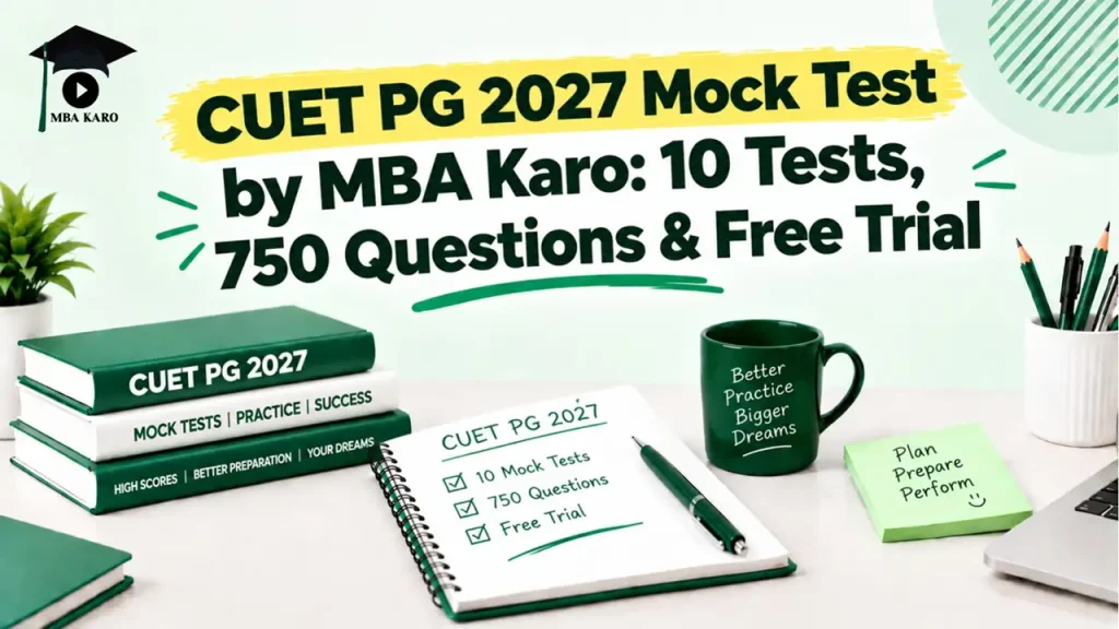 CUET PG 2027 Mock Test MBA KARO