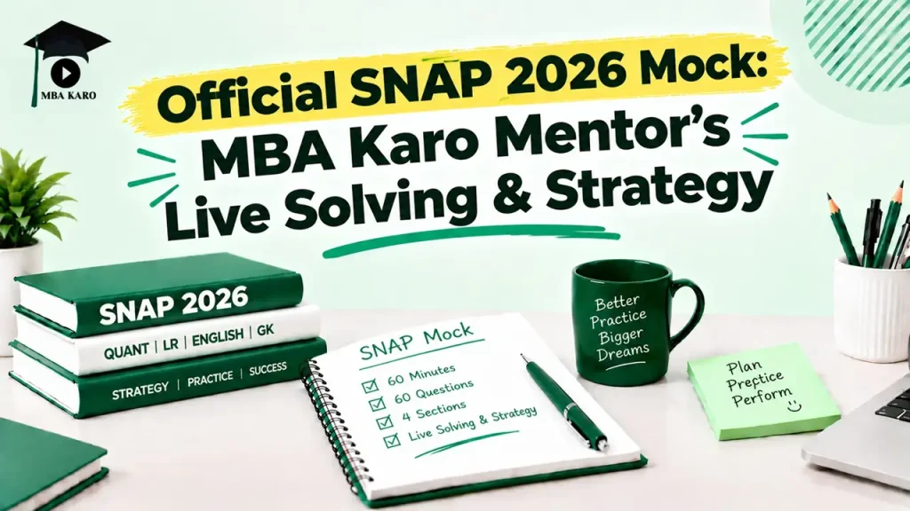 Official SNAP 2026 Mock MBA KARO