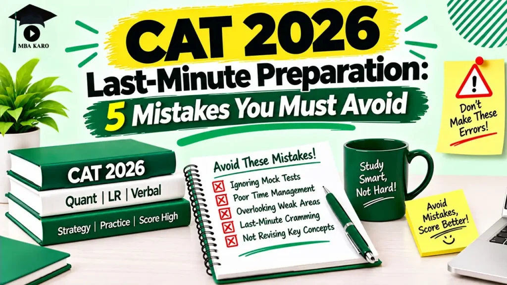 CAT 2026 Last-Minute Preparation MBA KARO