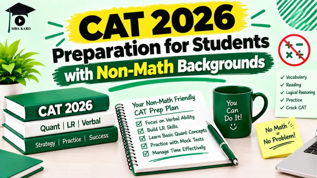 CAT 2026 Preparation for Students with Non-Math Background MBA KARO