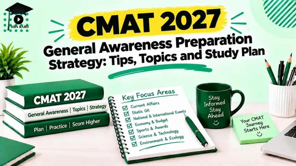 CMAT 2027 General Awareness Strategy MBA KARO