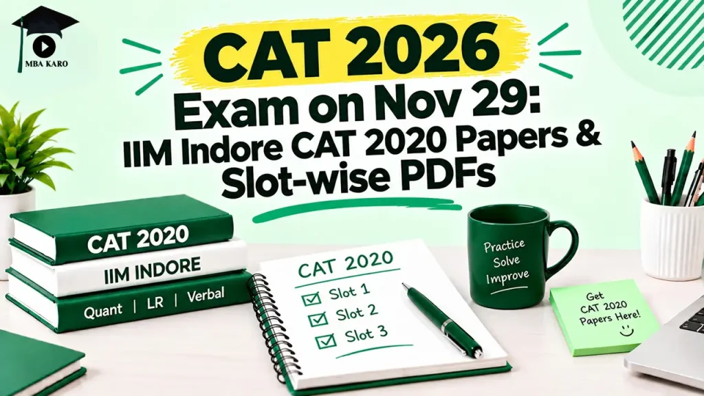 IIM Indore CAT 2020 Papers PDF MBA KARO