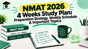 NMAT 2026 4-Week Study Plan MBA KARO