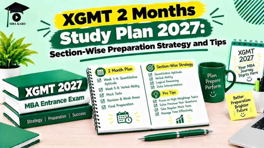 XGMT 2027 2-Month Study Plan MBA KARO