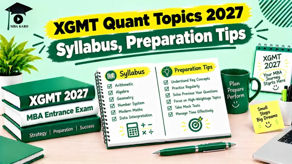 XGMT Quant Topics 2027 MBA KARO