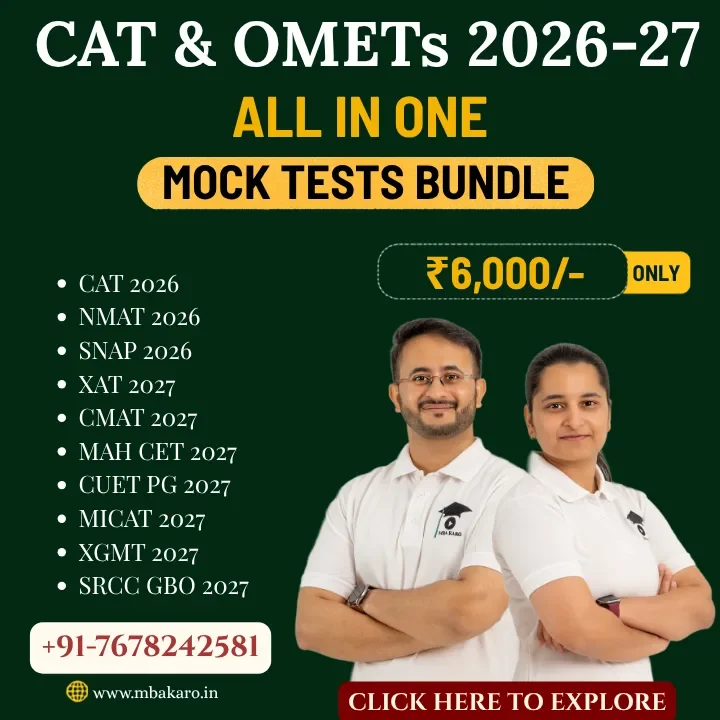 CAT & OMETs 2026-27 All In One Mocks Bundle MBA Karo