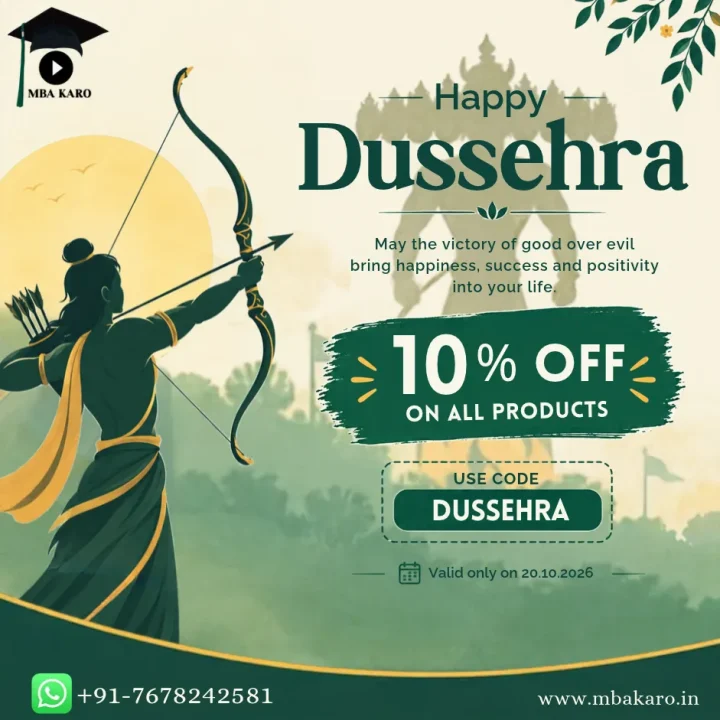 MBA KARO Dushera offer